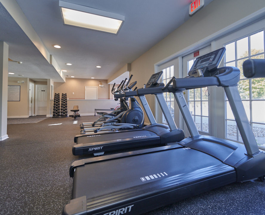 Grand Bay Apartments and Townhomes Clubhouse and Leasing Office Fitness Detail